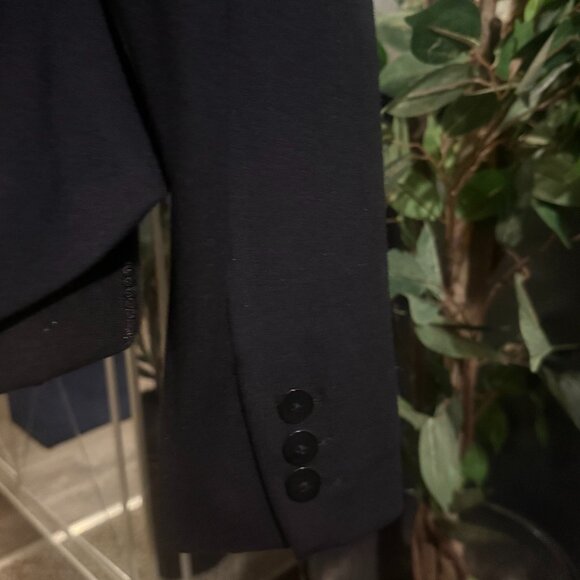 WILLI SMITH BLACK CROPPED TUXEDO BLAZER - Picture 8 of 8